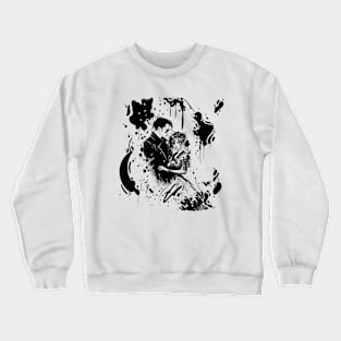 ink scribble - couple in the dark Crewneck Sweatshirt